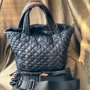 MZ Wallace Small Metro deluxe Black Tote Bag